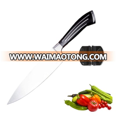 Razor Sharp Full Tang Stainless Steel Kitchen Chef Knife  with Sharpener and Storage Case