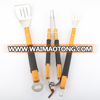 3pcs stainless steel barbecue BBQ tool utensils sets