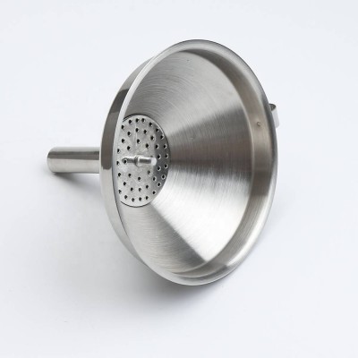 Large Stainless Steel Funnel For Cooking Oils,Water Bottle Funnel With Detachable Strainer Filter